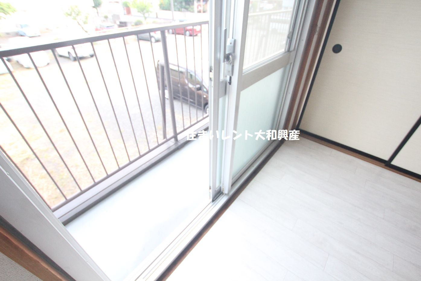 平和コーポのバルコニー