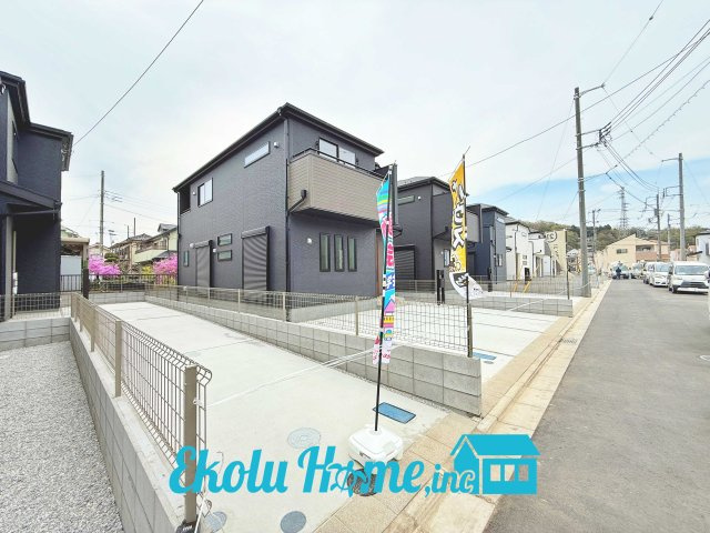 あきる野市伊奈　全１５棟　8号棟の前面道路含む現地写真|前面道路含む現地写真です