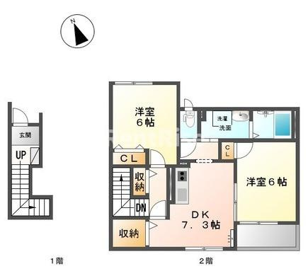サンパレスⅦの間取り|間取図