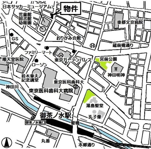 ビクセルお茶の水の地図