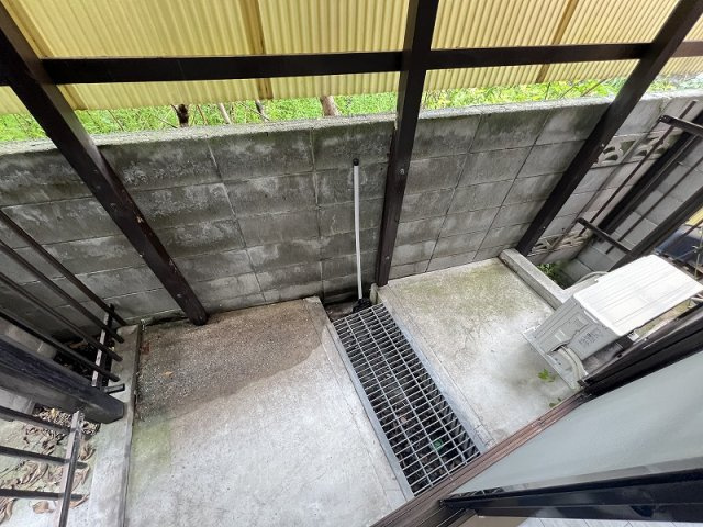 延明ハイツのバルコニー