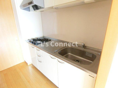 【キッチン】 | くれが泉中央 | ２口ガスコンロのシステムキッチン。