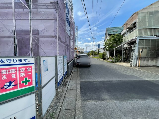新築戸建・新築建売　桐生市第28相生町　天沼小学校・相生中学校の前面道路含む現地写真