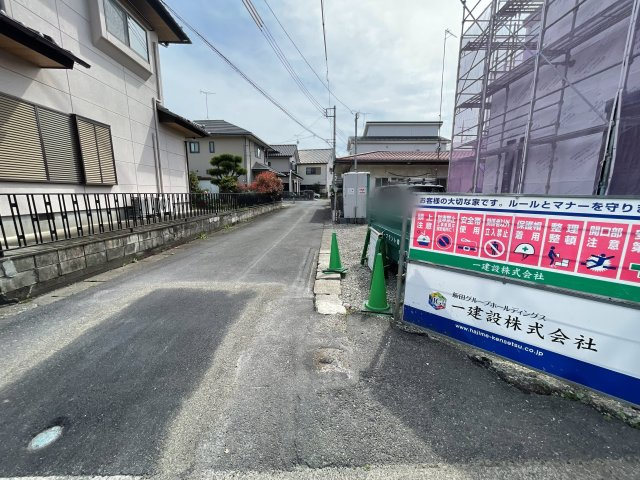 新築戸建・新築建売　桐生市第28相生町　天沼小学校・相生中学校の前面道路含む現地写真