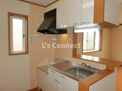 【キッチン】 | グリュック・ハーモニーＡ棟 | ２口ガスコンロ設置可能な対面キッチン。