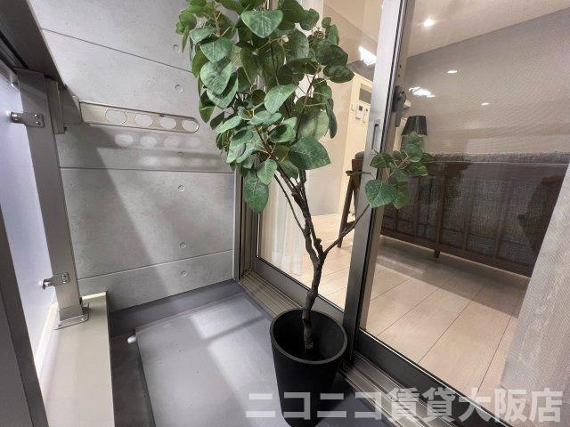 京都市山科区東野八反畑町のアパートのバルコニー|CG画像です。家具家電付きではありません