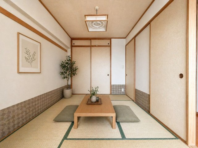 パークハウス八事の丘の和室|和室（約6.0帖）
※CG加工により家具がついています。