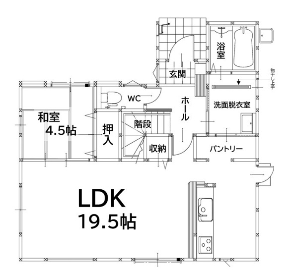 【間取り】 | 北九州市八幡西区森下町2期1号棟