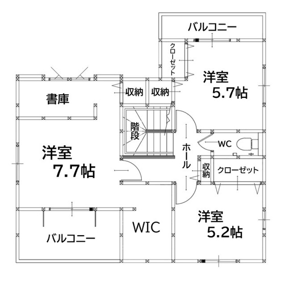 【間取り】 | 北九州市八幡西区森下町2期1号棟