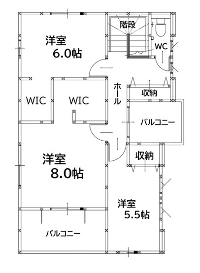 【間取り】 | 中間市通谷6丁目2期1号棟