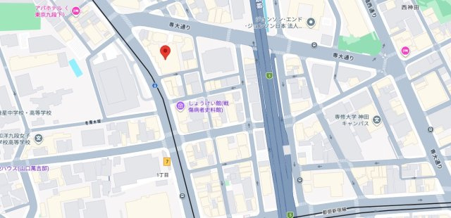 ★仲介手数料無料★朝日九段マンション（最上階・三方角住戸・陽当たり良好）の地図