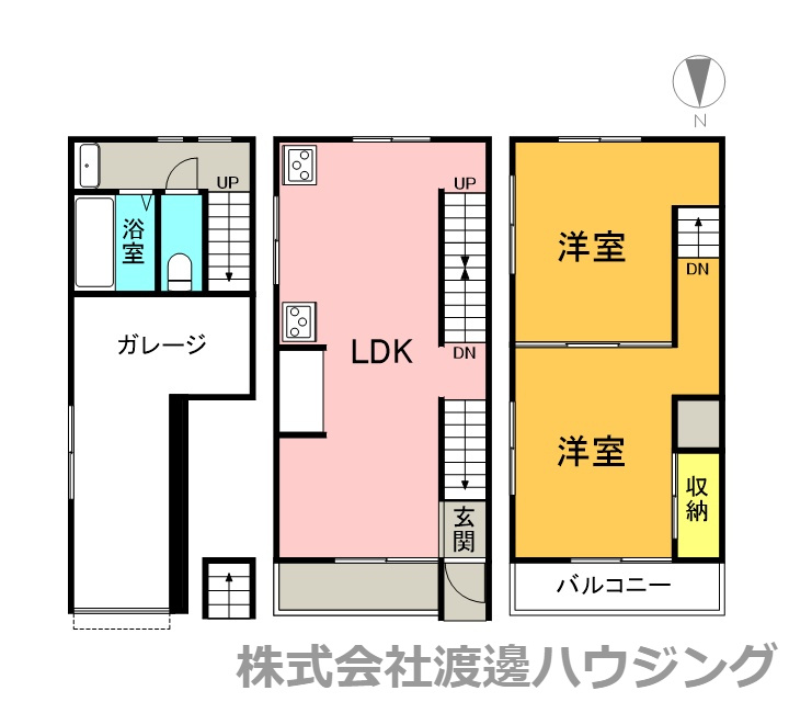 御幣島3丁目一戸建の間取り
