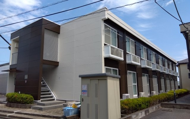 【外観】 | レオパレスボンジュールⅡ | 2024年6月に外壁塗装しました。