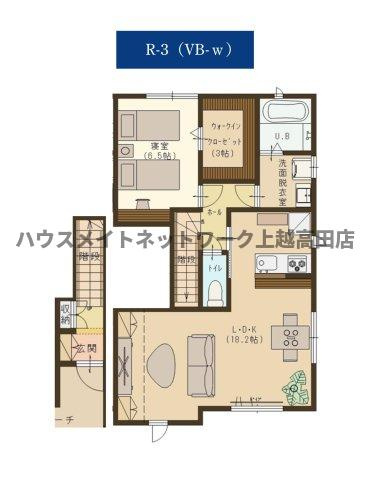 ユーソニアン上越・春日山Ａの間取り|間取図
