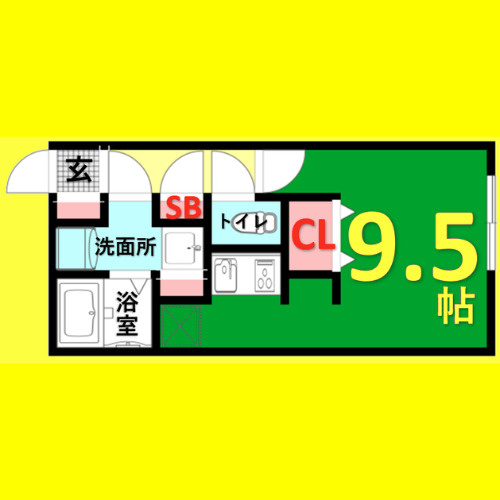 quador名古屋駅　名古屋市賃貸　仲介手数料無料の間取り