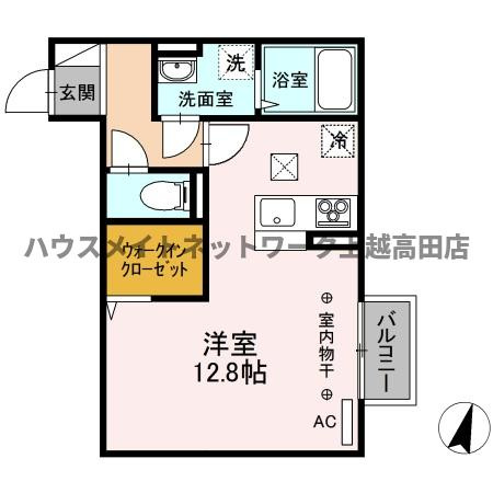 プレミアステイツ Ａの間取り|間取図（プレミアステイツ Ａ 103）１R