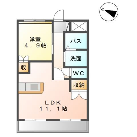 【間取り】 | ブランシェ滝尾
