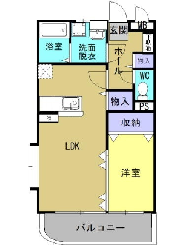 クレールコート Ⅰの間取り