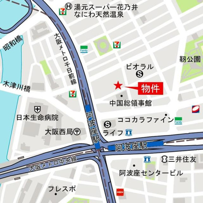 【地図】 | ポートヴィラ靭公園