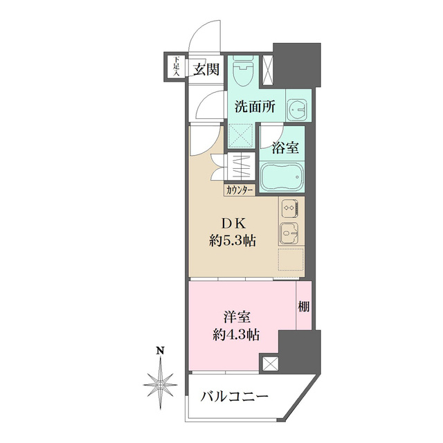 ルフォンプログレ元浅草マークスの間取り