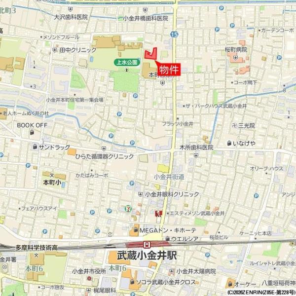 Ｂｒｉｌｌｉａ小金井桜町の地図