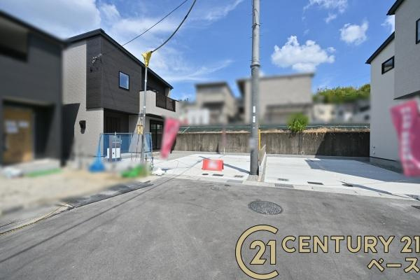 北葛城郡上牧町中筋出作 １号棟 ／新築一戸建の前面道路含む現地写真|■現地撮影写真■