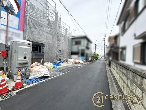 クレイドルガーデン築山 ２号棟 ／新築一戸建の前面道路含む現地写真|■現地撮影写真■