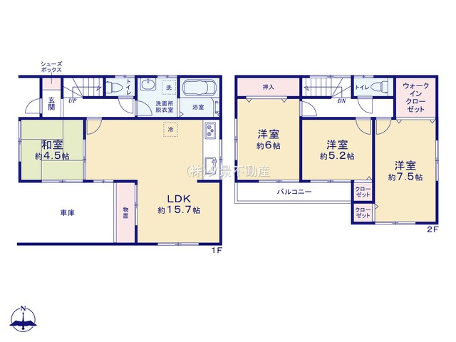 北区日進町１丁目44-4(リフォーム済住宅)の間取り