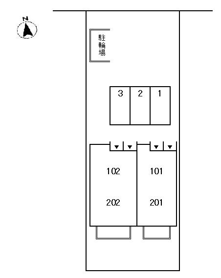 カーサほのかの駐車場