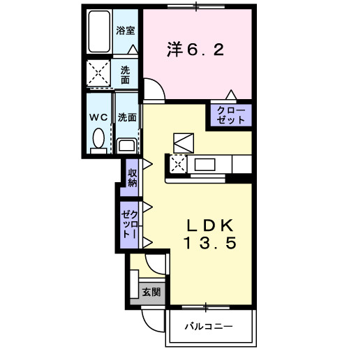 レジダンス・ノーブル　Ⅱの間取り