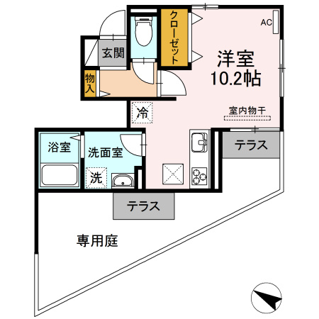 コンフォルトヒルズの間取り