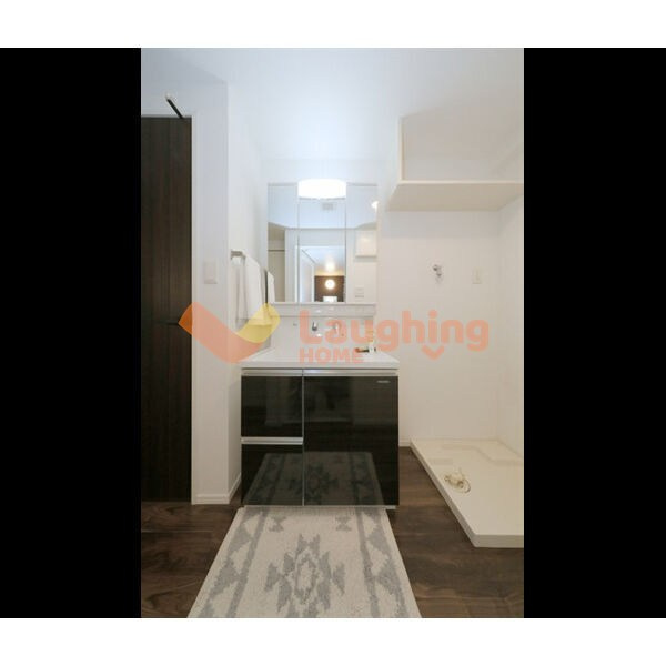 ウェスタ久留米けやき通りの洗面所|広い洗面スペース