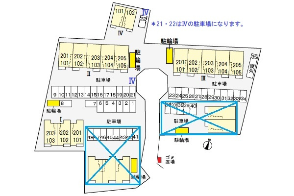 ベルウッド八街Ⅱの区画図