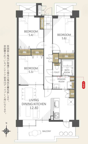 【間取り】 | ネオハイツ福間☆仲介手数料無料☆
