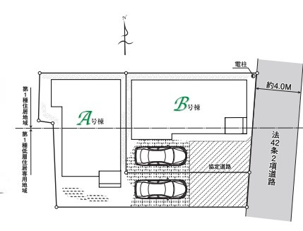 所沢市上新井全2棟　新築戸建　ハートフルタウンの玄関