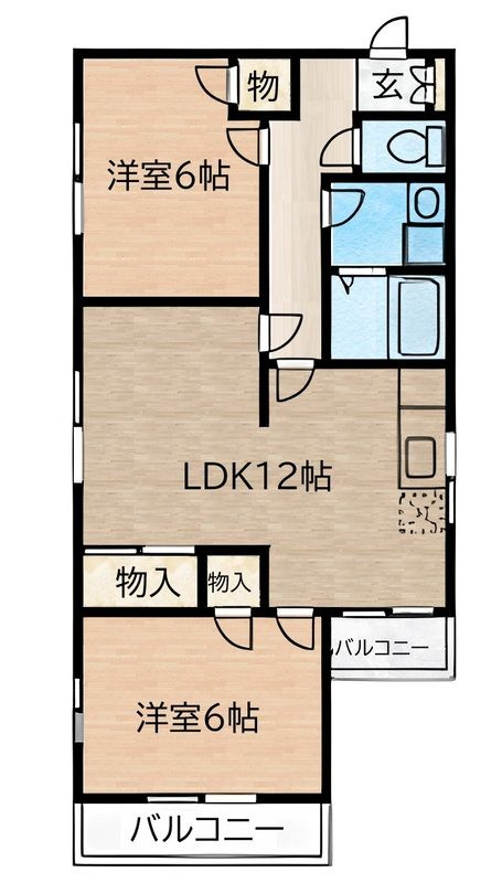 メゾンユタカの間取り