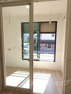 広島市安佐北区大林１丁目のアパートのバルコニー