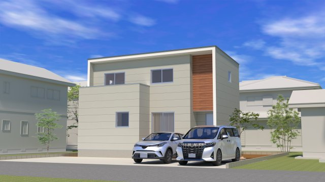 朝倉市堤2号地新築1戸建ての完成予想図