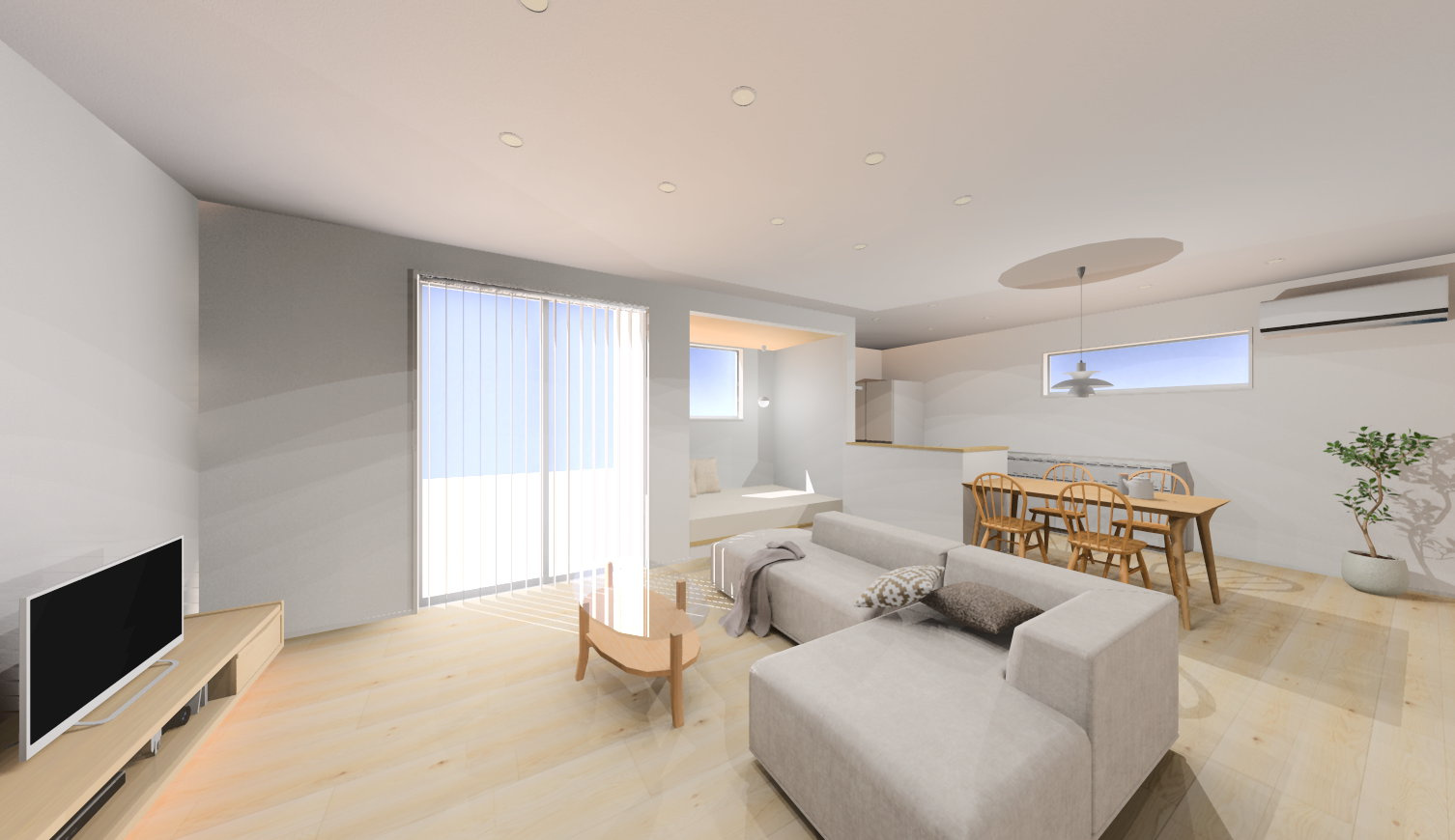 朝倉市堤2号地新築1戸建ての完成予想図