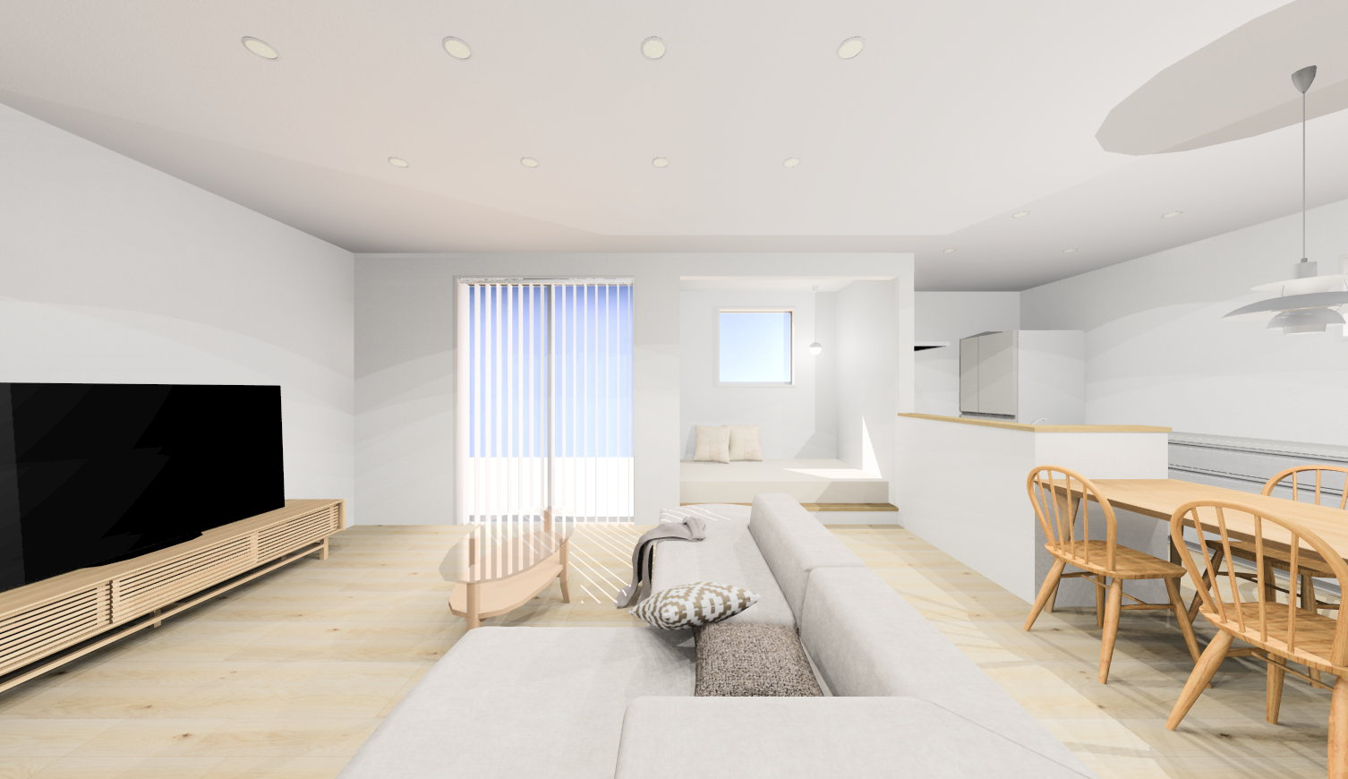 朝倉市堤2号地新築1戸建ての完成予想図