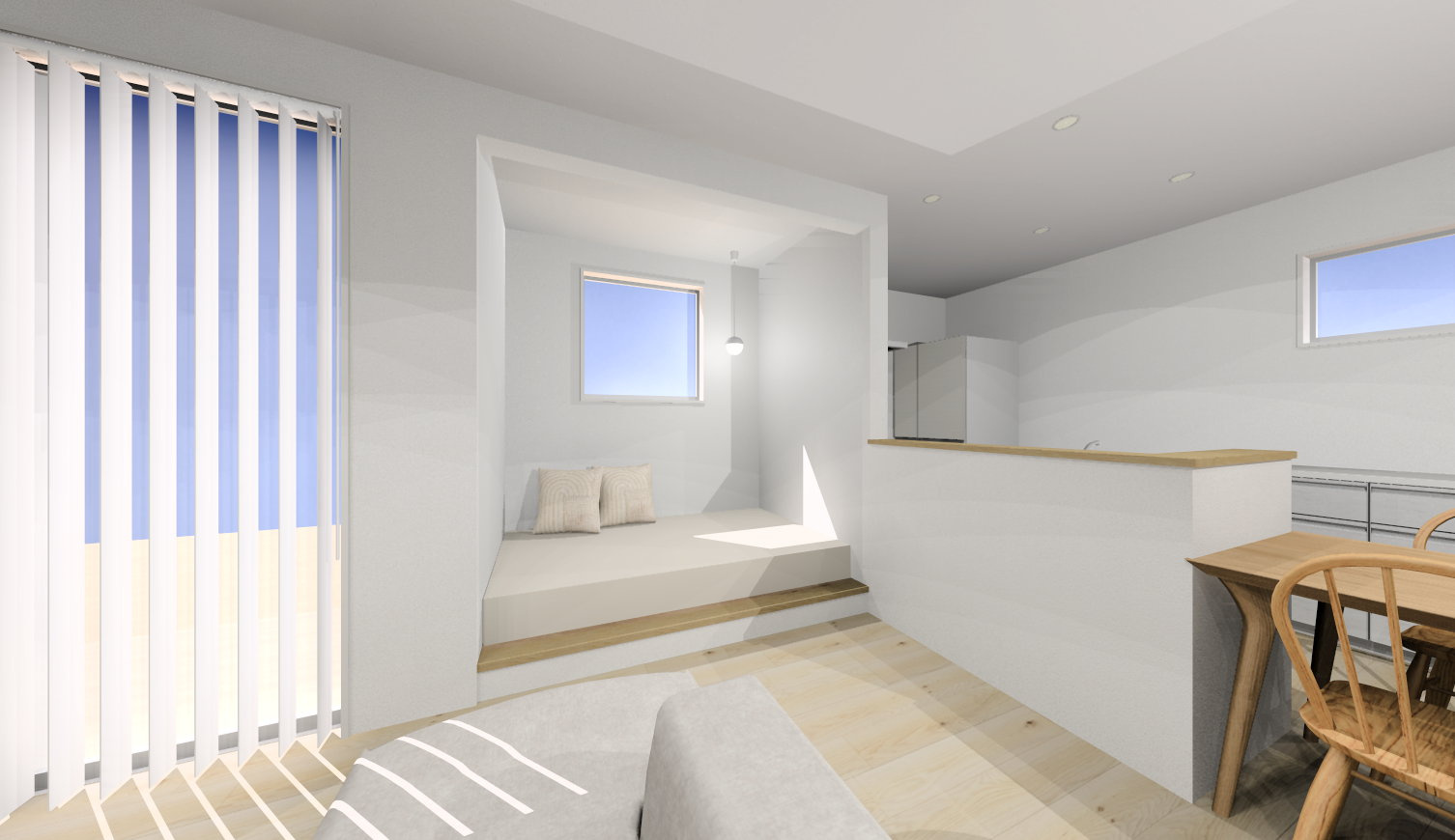 朝倉市堤1号地新築１戸建ての完成予想図