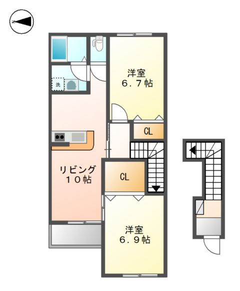 三木市宿原のアパート