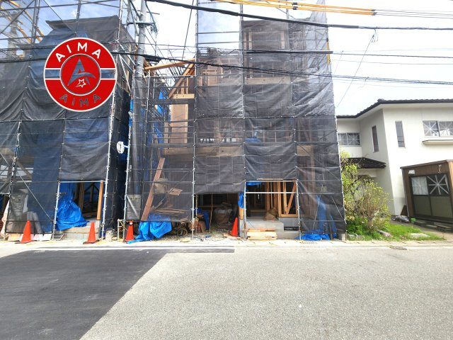 大野城市仲畑4丁目第1-2棟（1号棟）　の外観|デザイン性のある外観です。