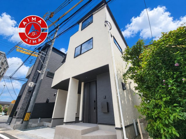 大野城市仲畑4丁目第1-2棟（1号棟）　の外観|デザイン性のある外観です。