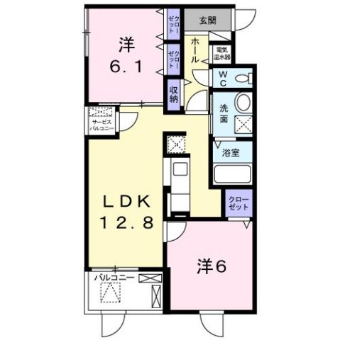 アクヘドール　カーサの間取り
