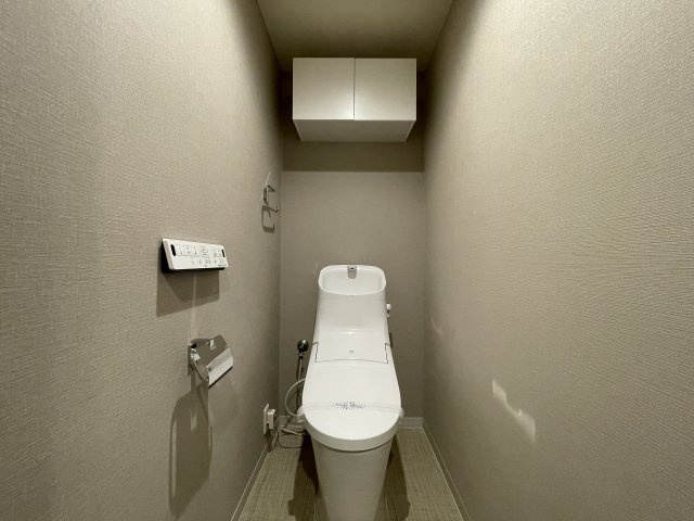 東急ドエル・アルス川口五丁目弐番館のトイレ|落ち着いた色調のトイレです