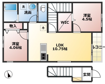 リーブルファイン春日部樋堀の間取り