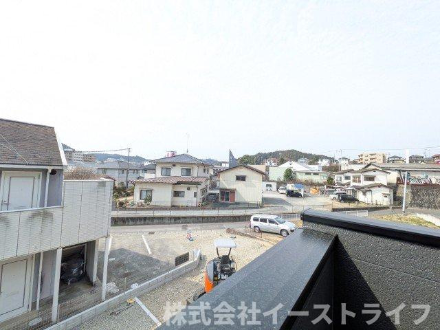 【新築戸建】　いわき市平上荒川第4　長期優良住宅の展望|2号棟写真　インナーバルコニーからの眺望です