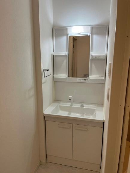 ＬＡＶＩＮＧ　ＣＯＵＲＴ戸田の洗面所|スペースが確保できる洗面所です