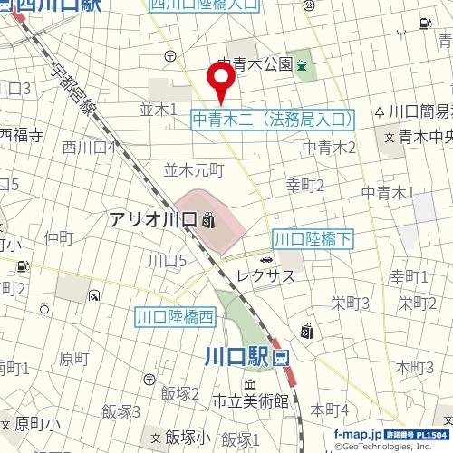 スマイラス川口並木の地図
